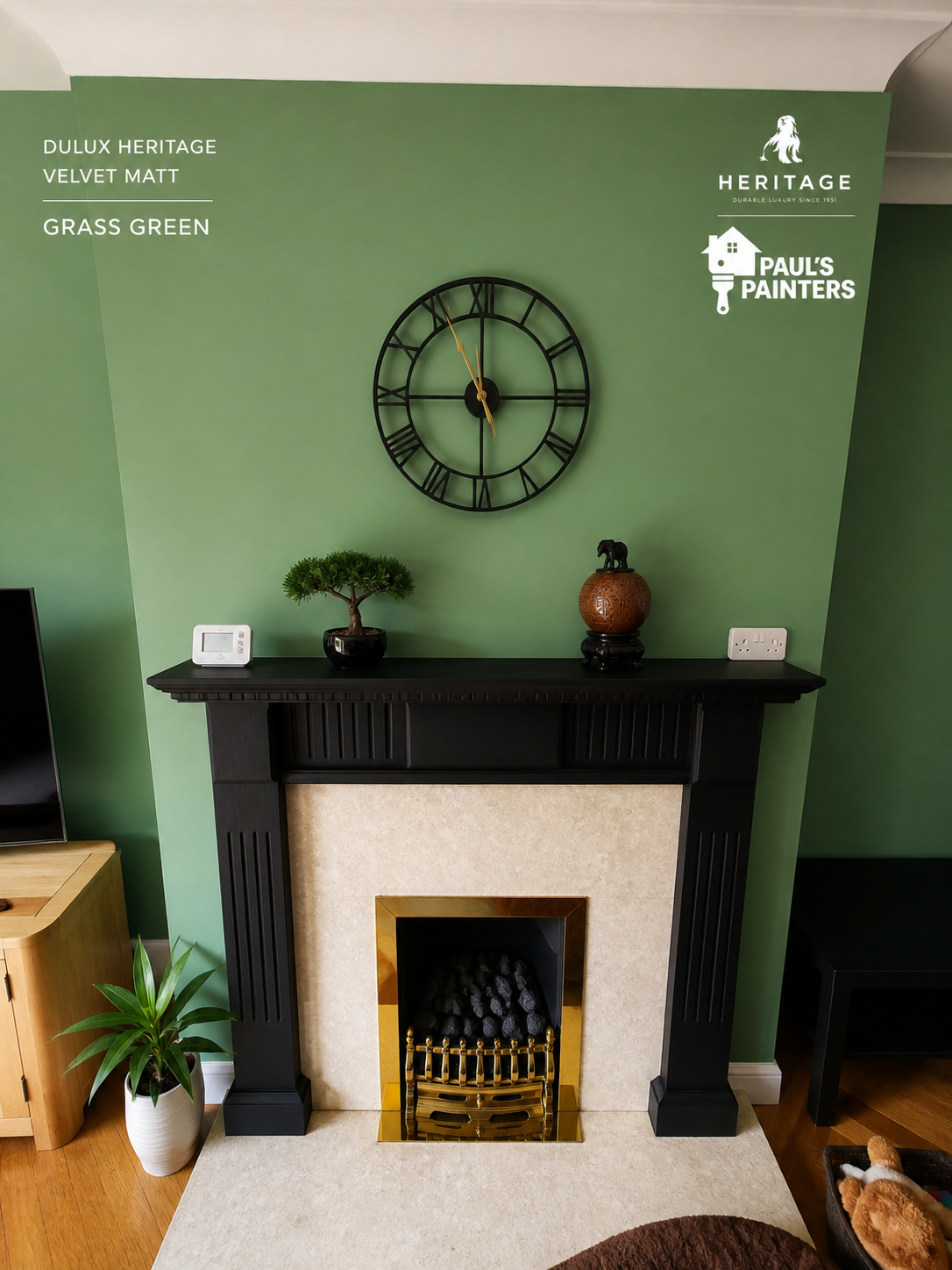 Geometric feature wall Newport Pagnell